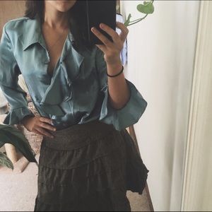 ANNE KLEIN/ silk blouse